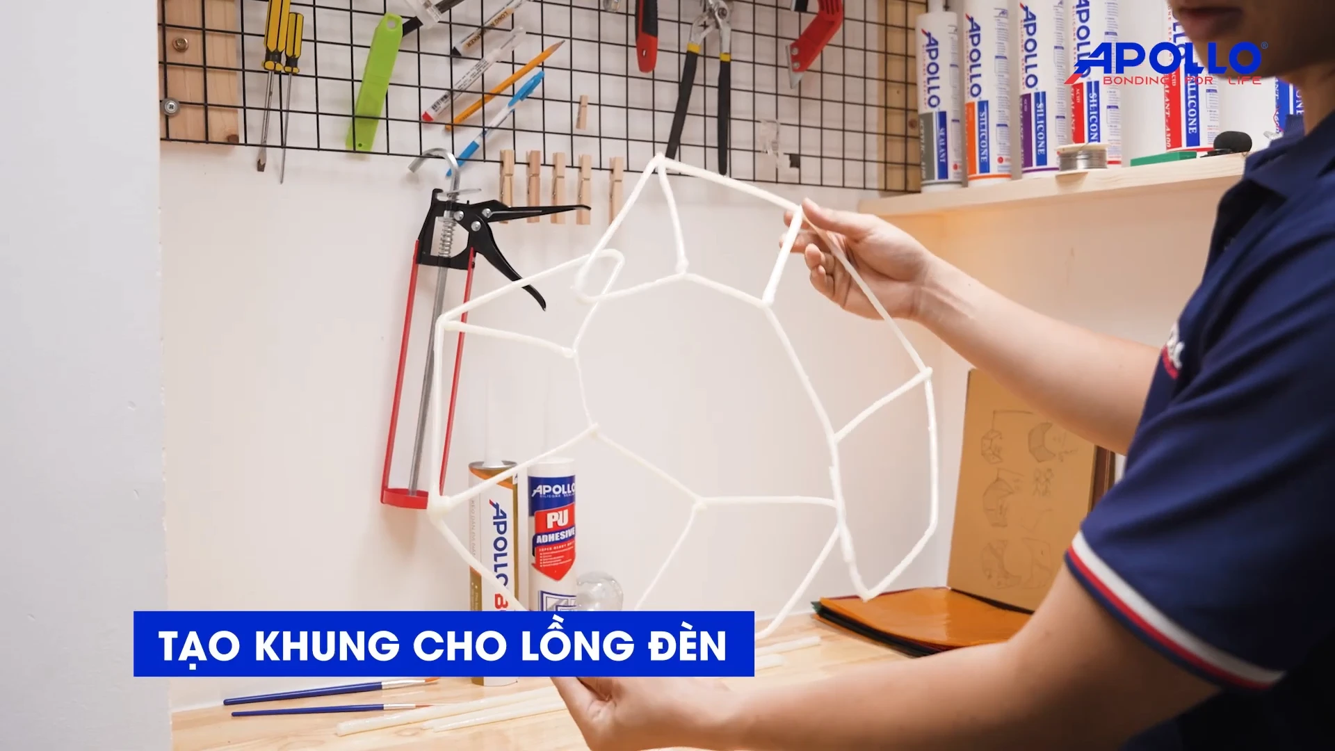 Tạo khung làm lồng đèn trung thu sáng tạo